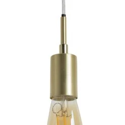 Habitat Lockie Brushed Brass Pendant Ceiling Light - Gold -Trend Furniture 9406179 R Z002A