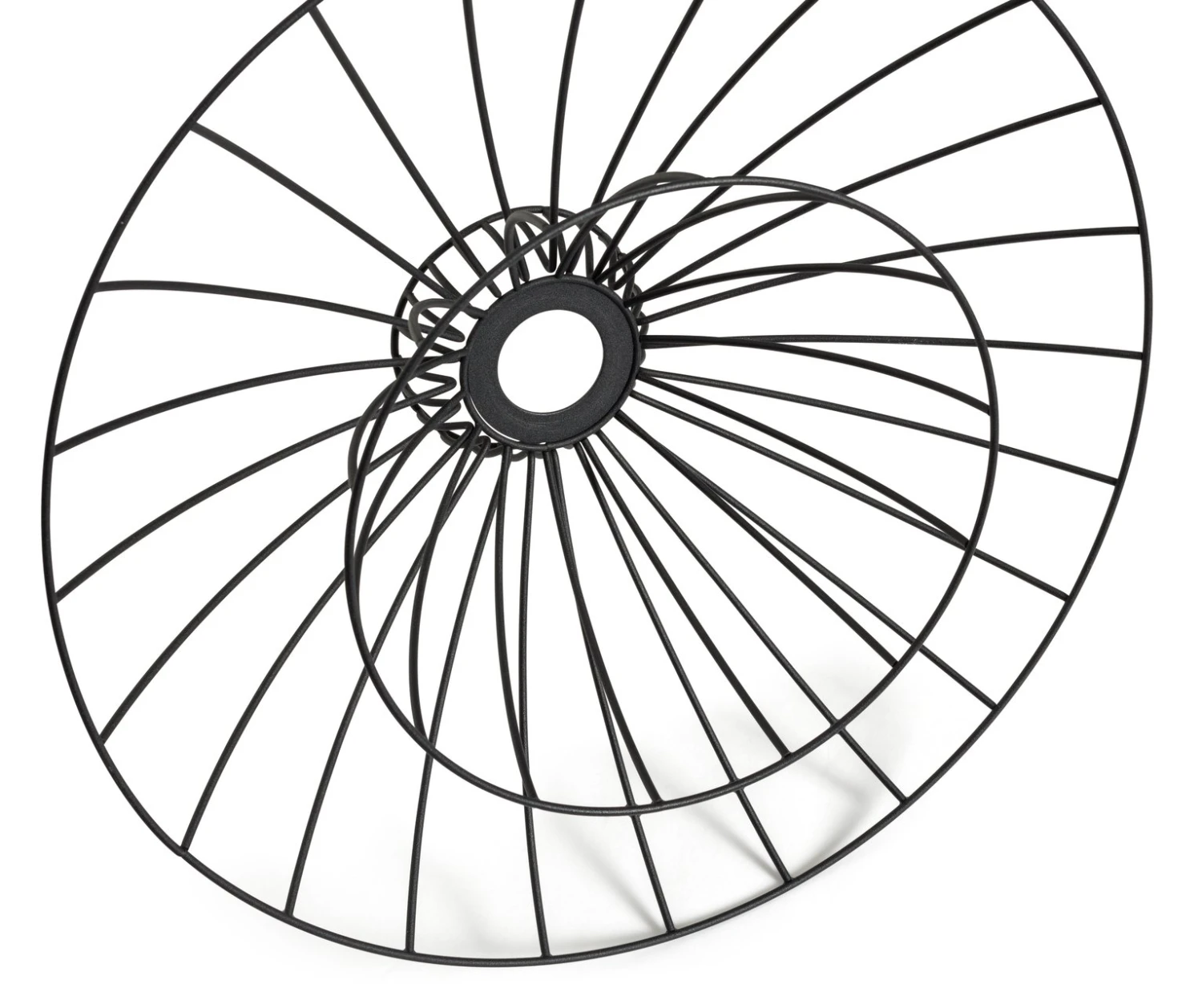 Habitat Kiso 2 Tier Wire Pendant Shade - Black 6 Habitat Kiso 2 Tier Wire Pendant Shade - Black - Image 4