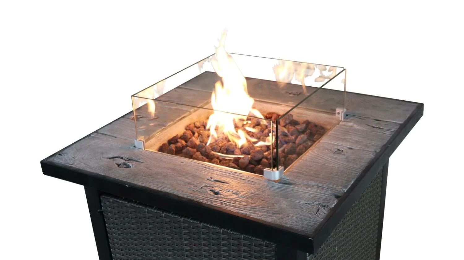 Teamson Home HF25601BA UK Gas Fire Pit With Cover 5 Teamson Home HF25601BA UK Gas Fire Pit With Cover - Image 3