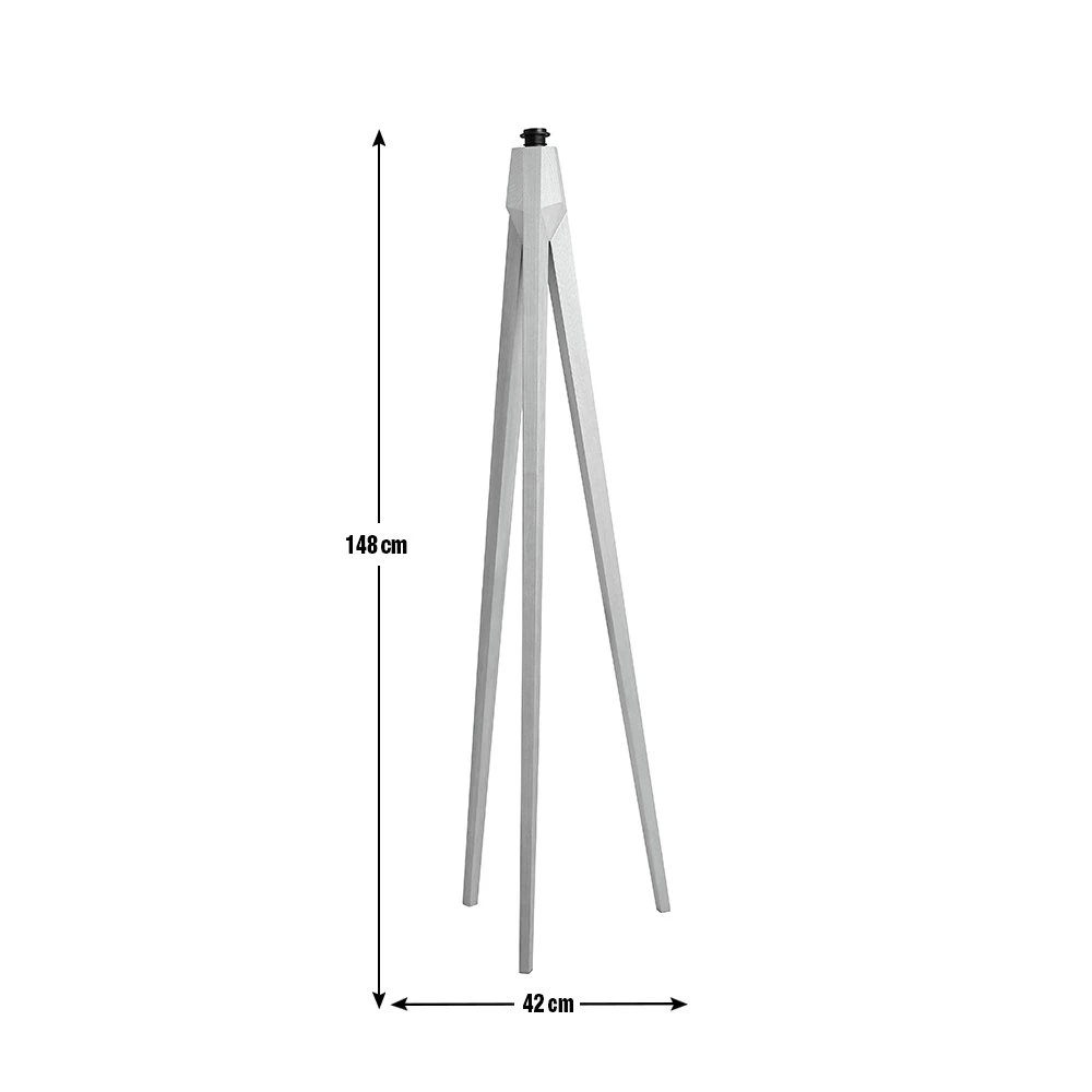 Habitat Tripod Wooden Floor Lamp Base Only - Ash 7 Habitat Tripod Wooden Floor Lamp Base Only - Ash - Image 5