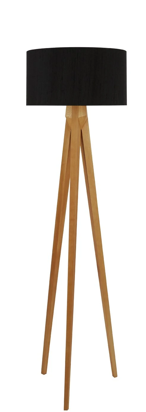 Habitat Tripod Wooden Floor Lamp Base Only - Ash 4 Habitat Tripod Wooden Floor Lamp Base Only - Ash - Image 2