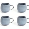 Habitat Evora Set Of 4 Stoneware Mugs - Blue -Trend Furniture 9421745 R Z001A