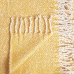 Habitat Country Hideaway Woven Throw - Mustard - 125X150cm 7 Habitat Country Hideaway Woven Throw - Mustard - 125X150cm -Trend Furniture 9422177 R Z002A