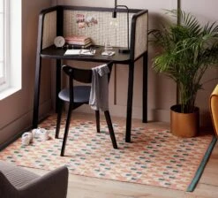 Habitat Octo Flatweave Cotton Rug - Pink - 120x180cm -Trend Furniture 9431089 R Z001C