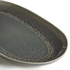 Habitat Evora Stoneware Serving Platter - Green 10 Habitat Evora Stoneware Serving Platter - Green -Trend Furniture 9437605 R Z002A