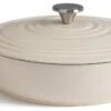 Habitat 4 Litre Cast Iron Shallow Casserole Dish - Cream