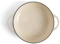 Habitat 4 Litre Cast Iron Shallow Casserole Dish - Cream 9 Habitat 4 Litre Cast Iron Shallow Casserole Dish - Cream -Trend Furniture 9448137 R Z002A