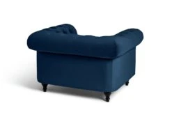 Habitat Chesterfield Velvet Armchair - Blue -Trend Furniture 9449325 R Z003A
