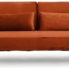 Habitat Andy Clic Clac Velvet Sofa Bed - Orange 1 Habitat Andy Clic Clac Velvet Sofa Bed - Orange -Trend Furniture 9451344 R Z001A