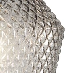 Habitat Nubia Faceted Glass Shade - Smoke Grey -Trend Furniture 9453957 R Z002A