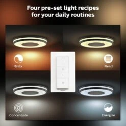 Philips Hue Being Flush To Ceiling Light - Black -Trend Furniture 9455106 R Z004A