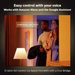 Philips Hue Being Flush To Ceiling Light - Black -Trend Furniture 9455106 R Z006A