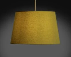 Habitat 40cm Textured Taper Shade - Ochre -Trend Furniture 9466597 R Z003C