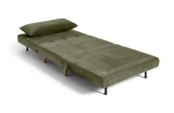 Habitat Roma Single Velvet Chairbed - Sage Green -Trend Furniture 9473487 R Z002A