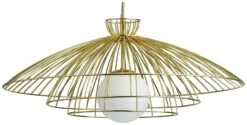 Habitat Kiso Opal 3 Tier Pendant Shade - Brass -Trend Furniture 9474864 R Z004A