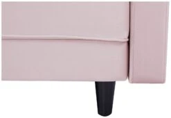 Habitat Preston Clic Clac Velvet Sofa Bed - Pink -Trend Furniture 9478255 R Z011A