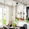 Habitat Nyos Spider 5 Light Chandelier - Black & Brass 1 Habitat Nyos Spider 5 Light Chandelier - Black & Brass -Trend Furniture 9483570 R Z001A