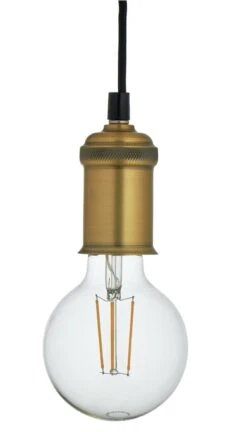 Habitat Nyos Spider 5 Light Chandelier - Black & Brass -Trend Furniture 9483570 R Z002A