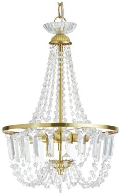 Habitat Capella Empire Chandelier - Brushed Brass -Trend Furniture 9486333 R Z004A