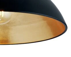 Habitat Yuno Leaf Flush To Ceiling Light - Black And Gold -Trend Furniture 9487521 R Z003A