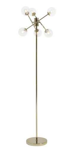 Habitat Glam 6 Light Glass Floor Lamp – Gold -Trend Furniture 9487916 R Z008A
