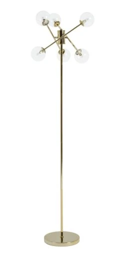 Habitat Glam 6 Light Glass Floor Lamp – Gold -Trend Furniture 9487916 R Z009A