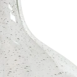 Habitat Abas Glass Table Lamp - Clear & Cream -Trend Furniture 9489732 R Z003A