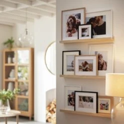 Habitat Abas Glass Table Lamp - Clear & Cream -Trend Furniture 9489732 R Z004C