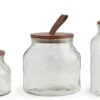 Habitat Set Of 3 Glass Jar Set -Trend Furniture 9491672 R Z001A