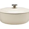 Habitat 4.70 Litre Cast Iron Oval Casserole Dish - Cream