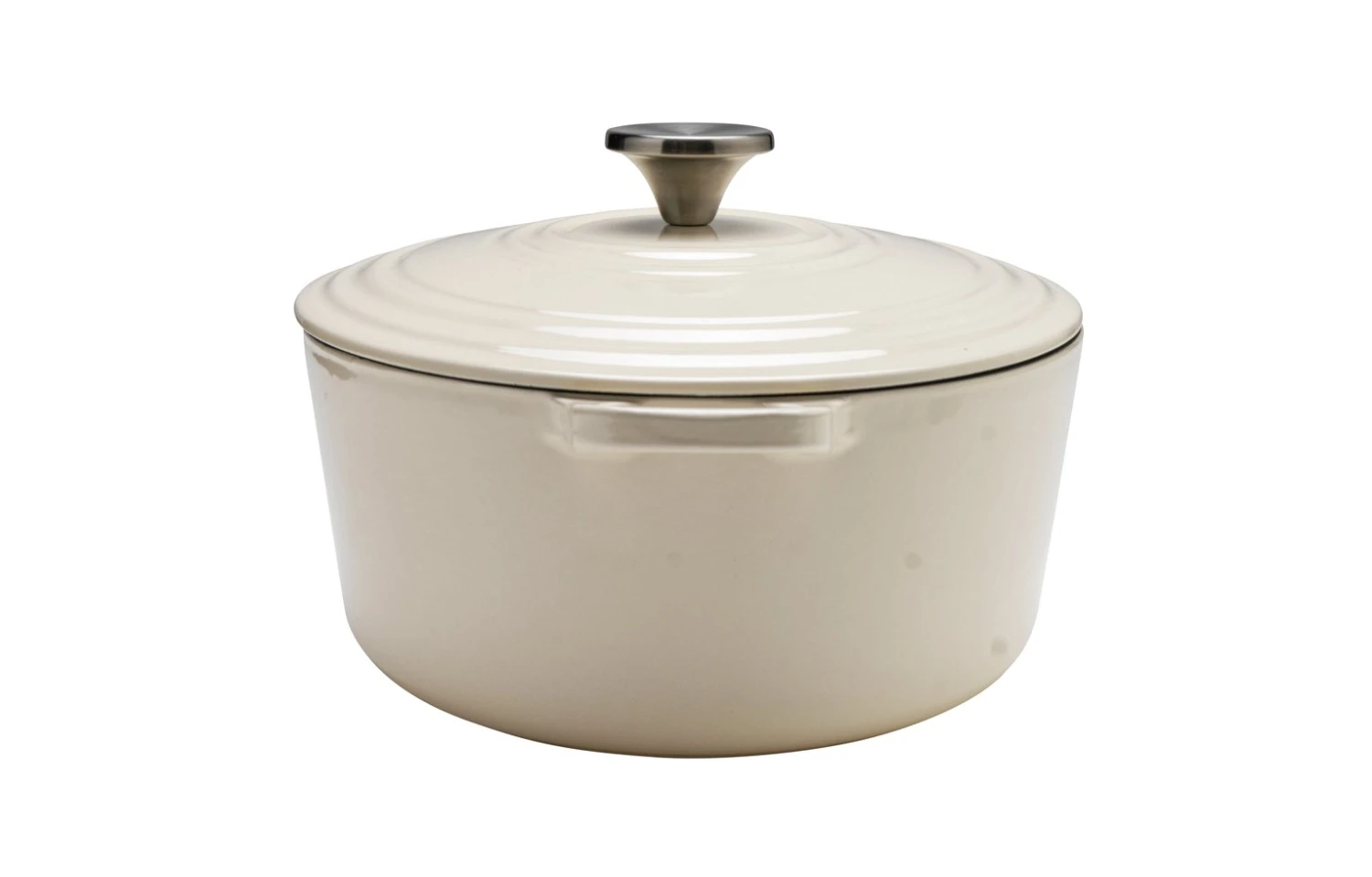 Habitat 4.70 Litre Cast Iron Oval Casserole Dish - Cream 6 Habitat 4.70 Litre Cast Iron Oval Casserole Dish - Cream - Image 4