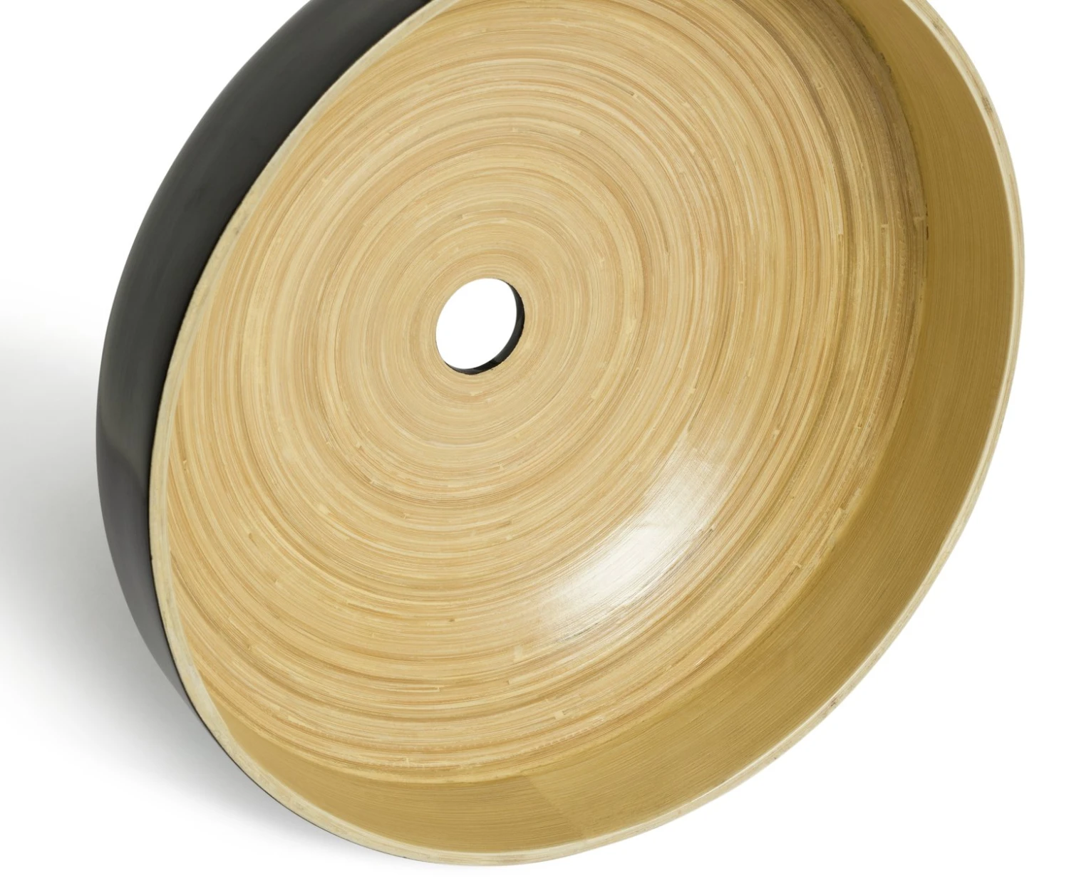 Habitat Abaya Spun Bamboo Pendant Shade - Black 6 Habitat Abaya Spun Bamboo Pendant Shade - Black - Image 4