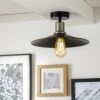 Habitat Pixie Flush To Ceiling Light - Black -Trend Furniture 9505623 R Z001A