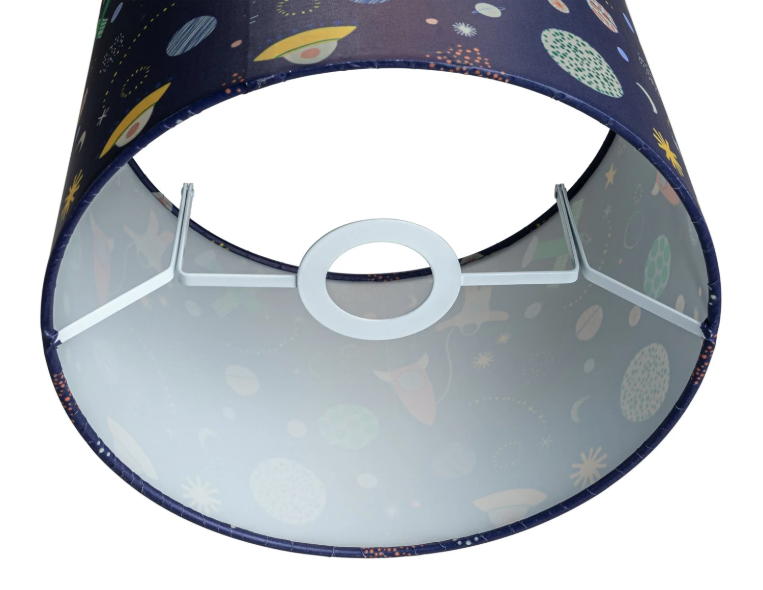 Habitat Kids Space Glow In The Dark 25cm Drum Shade - Blue 6 Habitat Kids Space Glow In The Dark 25cm Drum Shade - Blue - Image 4