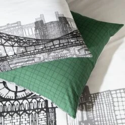 Habitat London Skyline Print Black &White Bedding Set-Single 13 Habitat London Skyline Print Black &White Bedding Set-Single -Trend Furniture 9511026 R Z003A