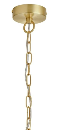 Habitat Presley Glass 8 Tier Chandelier - Brass -Trend Furniture 9514449 R Z003A