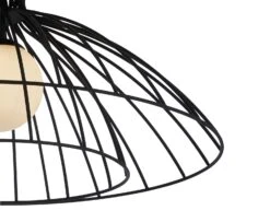 Habitat Kiso 2 Tier Opal Flush To Ceiling Light - Black -Trend Furniture 9516241 R Z004A