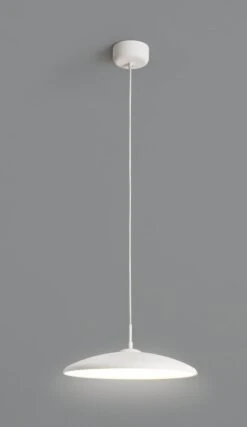 Habitat Pavo Metal LED Pendant Light - White -Trend Furniture 9518971 R Z002C