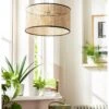 Habitat Ashi Rattan 40cm Shade - Natural & Black