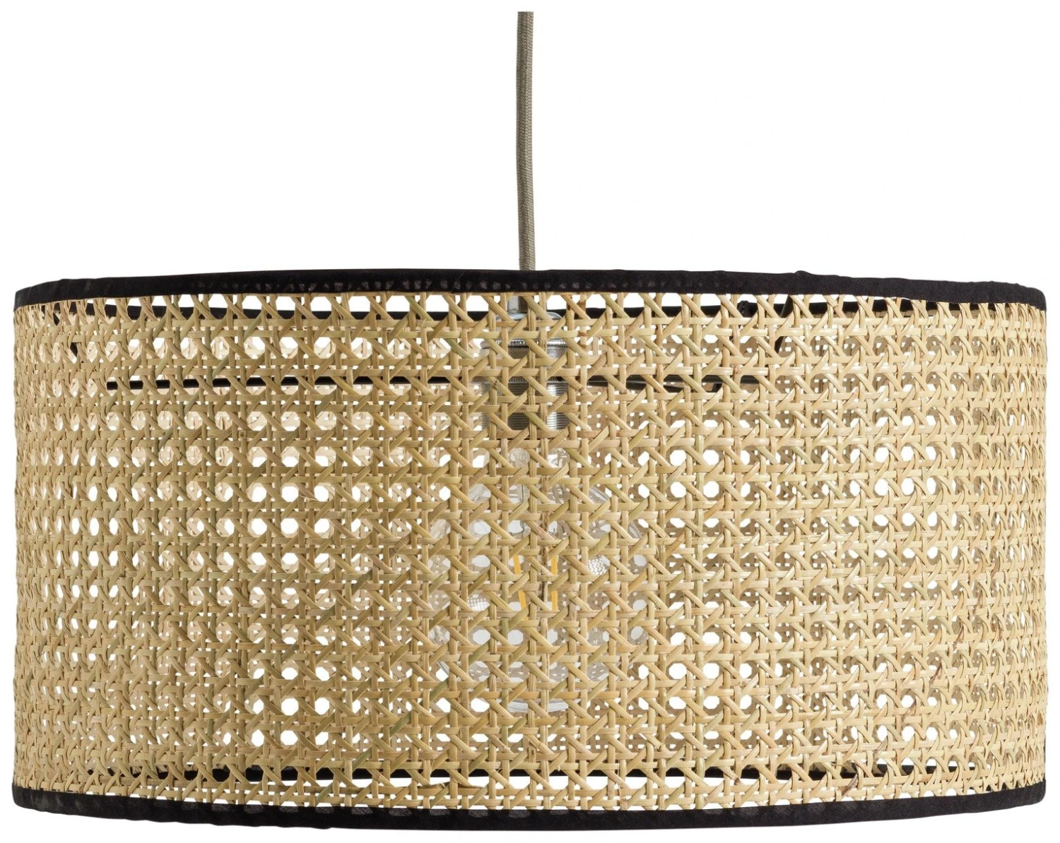 Habitat Ashi Rattan 40cm Shade - Natural & Black 6 Habitat Ashi Rattan 40cm Shade - Natural & Black - Image 4