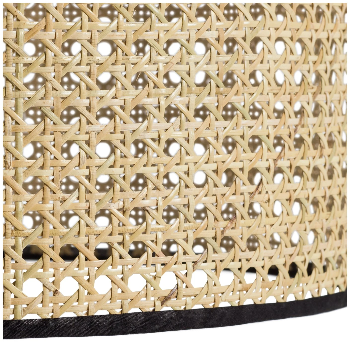Habitat Ashi Rattan 40cm Shade - Natural & Black 7 Habitat Ashi Rattan 40cm Shade - Natural & Black - Image 5