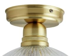 Habitat Perses Cut Glass And Brass Flush To Ceiling Light -Trend Furniture 9521401 R Z002A