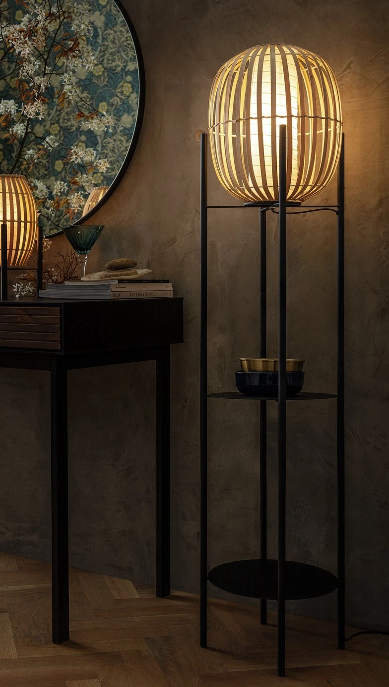 Habitat Aoki Bamboo Shelved Floor Lamp 3 Habitat Aoki Bamboo Shelved Floor Lamp