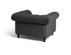 Habitat Chesterfield Velvet Armchair - Charcoal -Trend Furniture 9522929 R Z003A