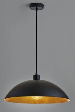 Habitat Yuno Leaf Pendant Shade - Black And Gold -Trend Furniture 9524257 R Z002C