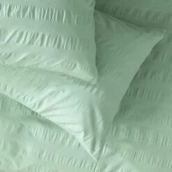 Habitat Reset Seersucker Sage Green Bedding Set - Single -Trend Furniture 9526554 R Z003A