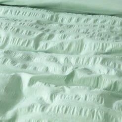 Habitat Reset Seersucker Sage Green Bedding Set - Single -Trend Furniture 9526554 R Z005A