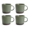 Habitat Textured Ripple Set Of 4 Mugs - Sage 2 Habitat Textured Ripple Set Of 4 Mugs - Sage -Trend Furniture 9527261 R Z001A