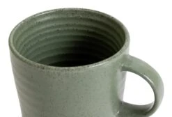 Habitat Textured Ripple Set Of 4 Mugs - Sage -Trend Furniture 9527261 R Z004A