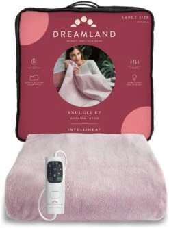 Dreamland Snuggle Up Pink Heated Throw - Large -Trend Furniture 9528332 R Z007A